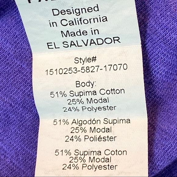 Fabletics Long Sleeve Tee Womens XXL Scoop Neck Purple Stretchy Activewear Top - Picture 6 of 11